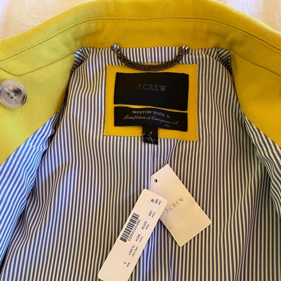 NWT J. Crew Wool Melton Short Peacoat - Picture 5 of 12
